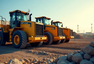 tractopelle sur chantier